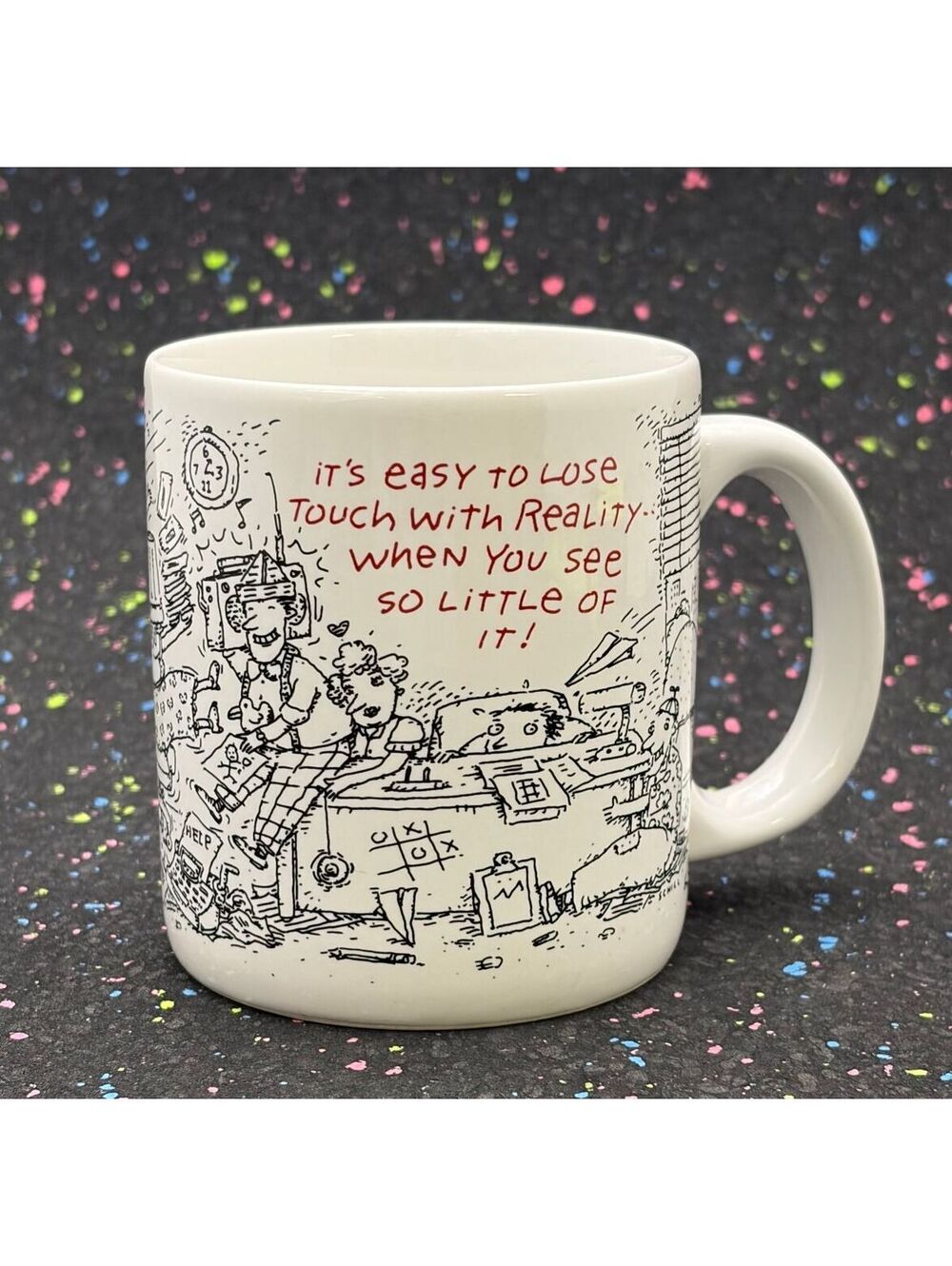 American Greetings Designers Collection Stoneware Coffee Mug with Humorous Comic